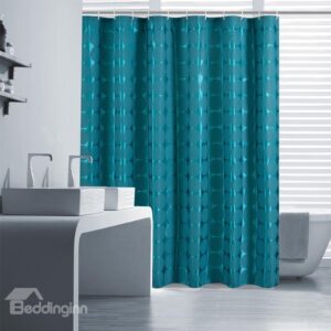 New Arrival Unique Fashion Blue Polyester Shower Curtain