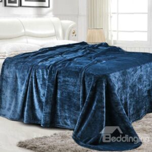 Quality Fancy Solid Color Flannel Blanket