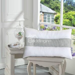 Quality Fancy Lavender Inside Full Cotton Bed Pillow