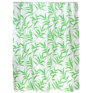 New Arrival Pretty Bamboo Leaves Printing Shower Curtain