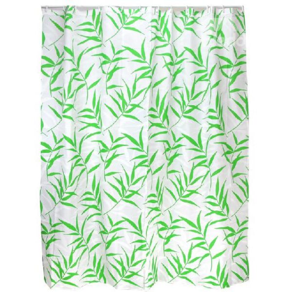 New Arrival Pretty Bamboo Leaves Printing Shower Curtain