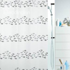 New Style Shoal of Fish Printing Shower Curtain