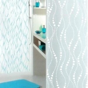 New Style Pretty And Elegant Blue Stripe Shower Curtain