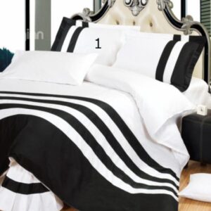 Two-Tone Multicolor 4-Piece Cotton Duvet Cover Sets