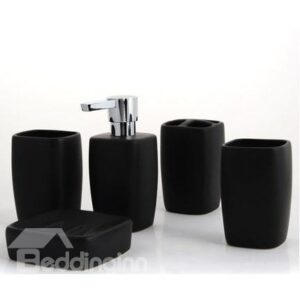 High Quality Modern Fashion Pure Black Bathroom Accessory