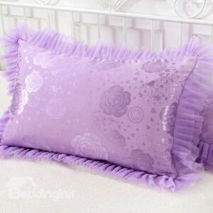 Gorgeous Cinderella Style Jacquard Lacey Super Soft Pillowcases