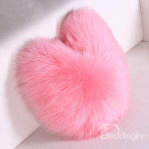Fantastic Luxury Amazing Heart Shape Wool Throw Pillow