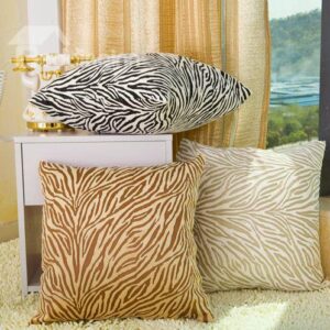 Glamorous Fashion Zebra Print Plush Throw Pillow