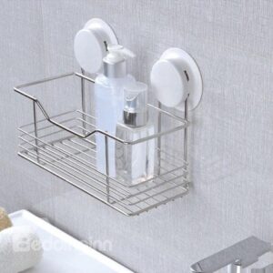 New Style Unique Sucking Design Wall Mounted Bathroom Shelf