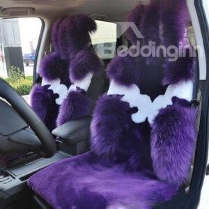 Warm Long Fleece Fluff Car Seat Cover