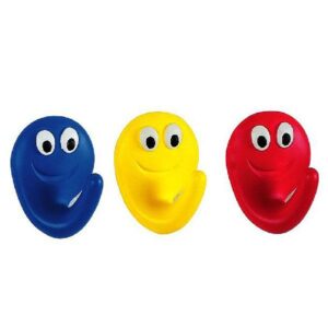 New Arrival Cute Cartoon Smile Face Two Pieces Bathroom Hook