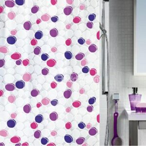 High Quality Dots Printing Concise Design Shower Curtain