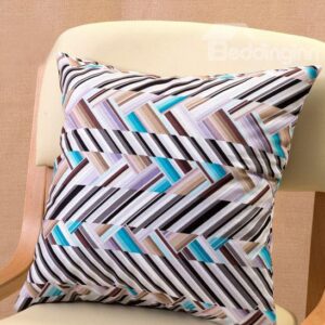 Adorable Colorful Zigzag Pattern Throw Pillow