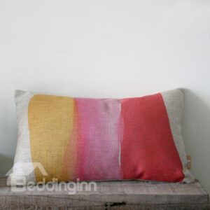 Amazing Gradient Watercolor Linen Bed Pillow