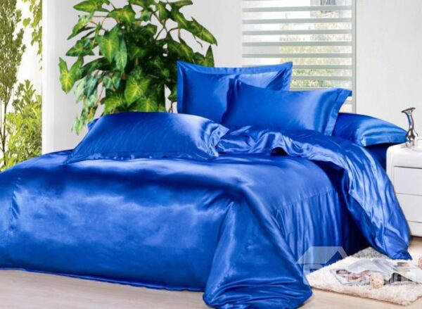 Very Soft Solid Blue 4-Piece Duvet Cover Sets
