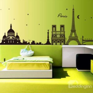 Fashionable Creative Towers Silhouette Wall Stickers