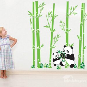 New Arrival Lovely Panda and Bamboo Forest Wall Stickers
