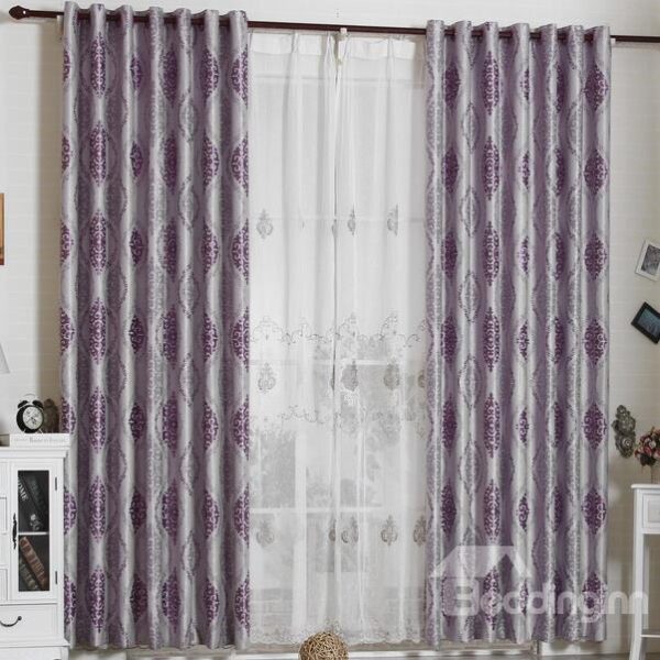 Luxury Elegant Super Soft with Snowflake Grommet Top Custom Curtain