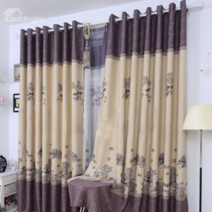 Grand Riverside Scene at Qingming Festival Grommet Top Custom Curtain