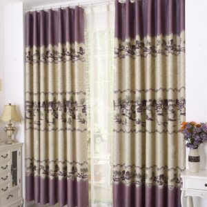 New Style Bridge over Flowing Stream Grommet Top Custom Curtain