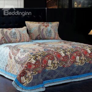 Fantastic Paisley Print Full Cotton Bed in a Bag