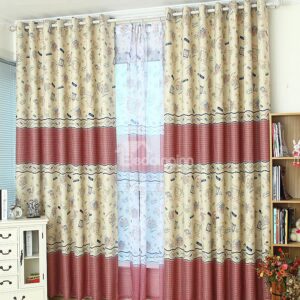 Modern Decoration Unique Design Grommet Top Custom Curtain