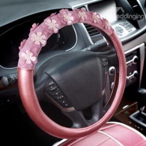 New Style Fashion Semi-Circle Lace Flower Car Steering Wheel Cover