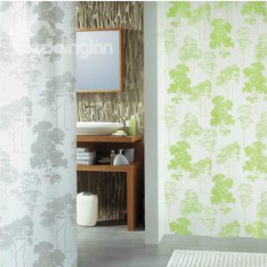 High Quality Fabulous Pine Tree Printing Shower Curtain