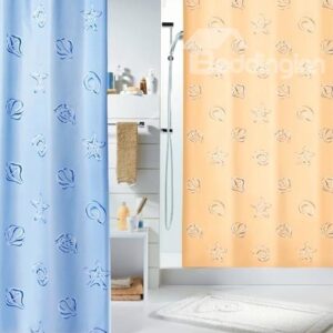 High Quality Fabulous Starfish And Shell Printing Shower Curtain