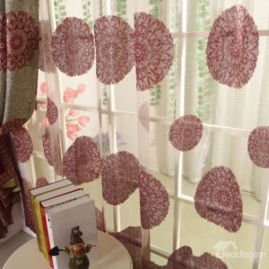 High Class Luxurious Elegant Silky Design Custom Sheer Curtain