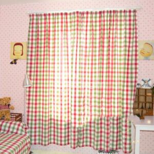Top Class Super Scottish Plaid Design Without Shade Head Double Pinch Pleat Curtain
