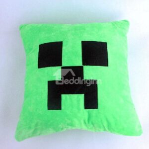 High Quality Fancy Green Plush Throw Pillow