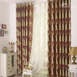 Luxury Style Unique Design Affordable Grommet Top Two-piece Curtain