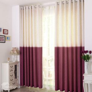 High Quality Lovely Stars Printing Stitching Color Design Custom Curtain
