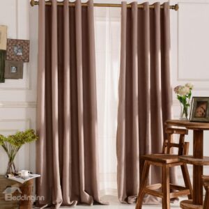 Top Class Elegant Brown Grass Lawn Design Without Shade Head Custom Curtain