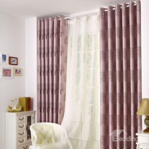 New Classic Modern Double Open Grommet Top Purple Custom Curtain
