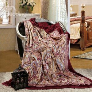 Enticing Most Terrific Fashion Paisley Soft Blanket