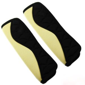 Extended Pair of Wave-Like Stripe Car Seat Belt Cover