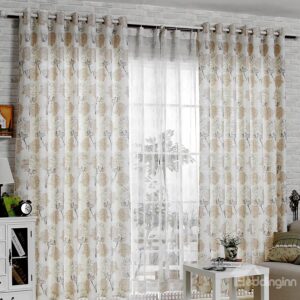 Fresh and Cool Painting Pattern Custom Curtain