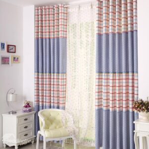 Modern Decoration British Style Grommet Top Custom Curtain