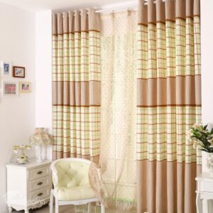High Class British Style Elegant Grommet Top Custom Curtain