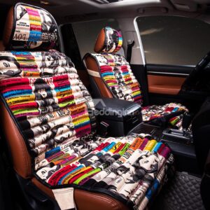 Fashion Trends Girls' Face and Bright Color Pattern Car Seat Cover