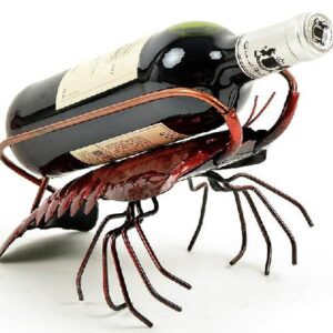 New Style Wonderful Iron Electroplate Lobster Wine Rack