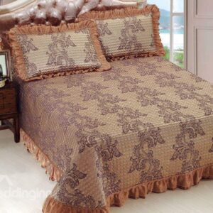 Fancy Floral Jacquard Print Bed in a Bag Set