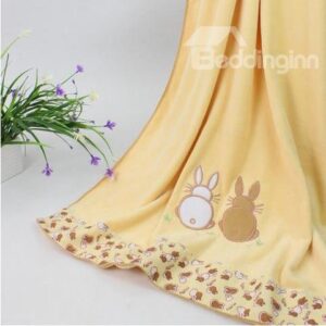 New Arrival Fabulous Lovely Khaki Rabbit Design Bath Towel