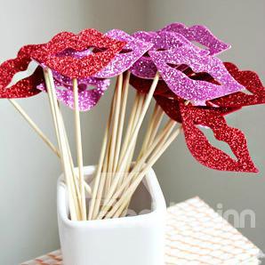 New Arrival Fashion Lovely Lip Pattern One Set Photo Props