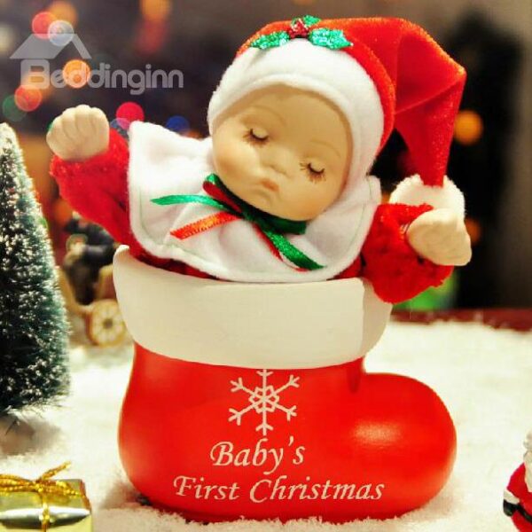 New Arrival Lovely Doll And Boote Design Christmas Gift Music Box
