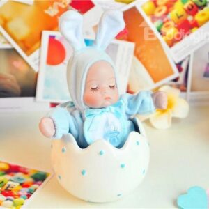 Lovely Rabbit And Dots Design Castle in The Sky Song Music Box