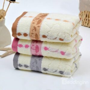 New Arrival Lovely Umbrella Printing Full Cotton Towel