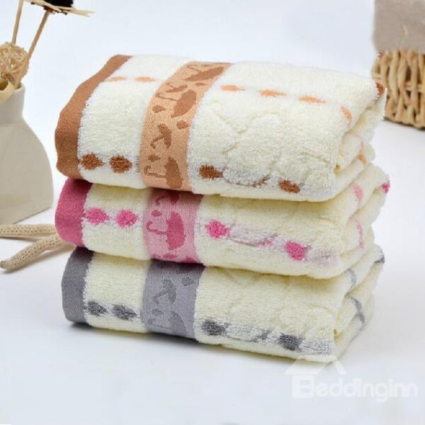New Arrival Lovely Umbrella Printing Full Cotton Towel